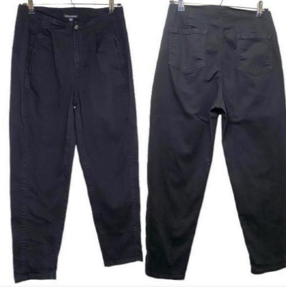 Eileen Fisher Pants organic cotton denim tapered black size 4 - Picture 2 of 7